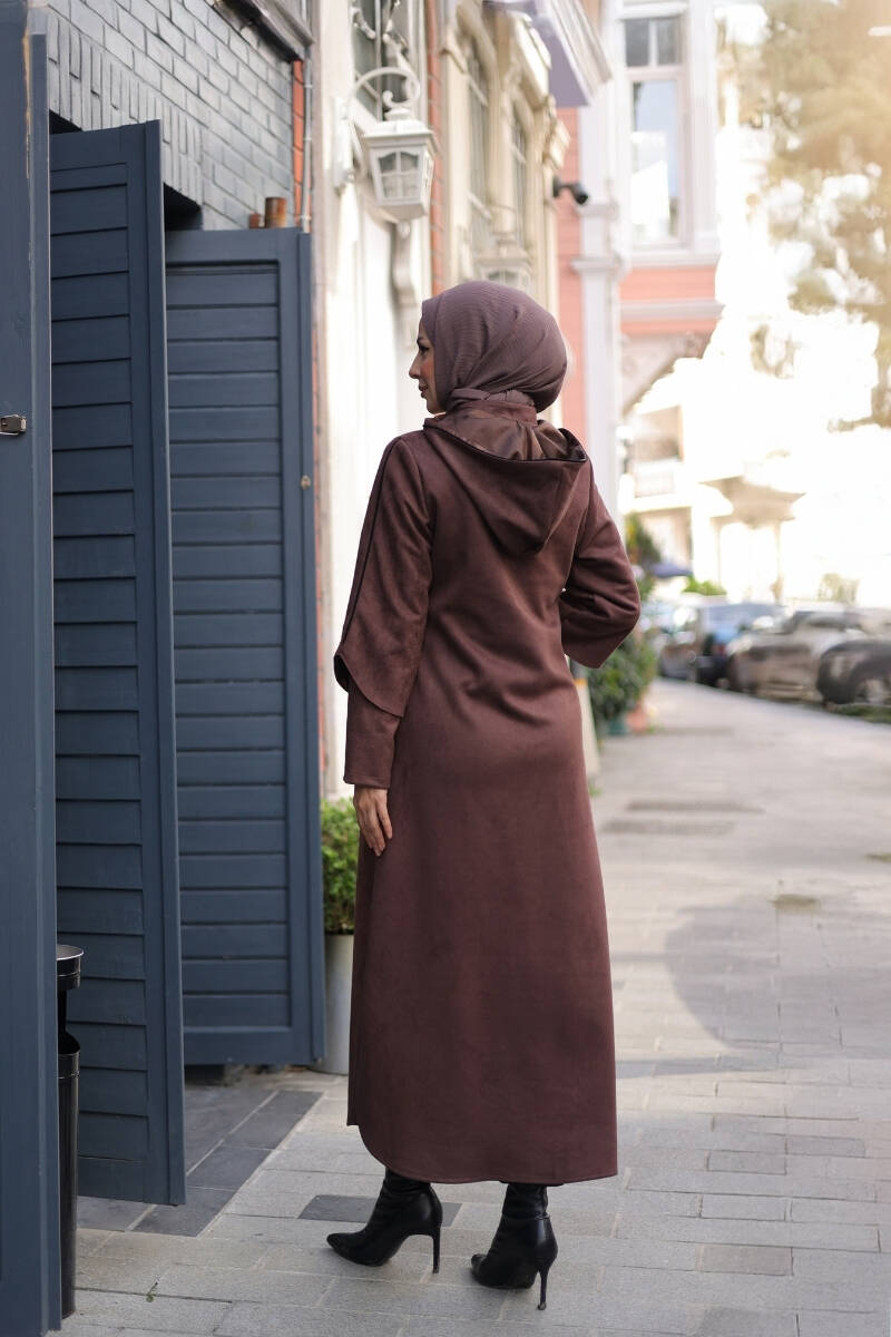 Lina Süet Kaban Kahverengi