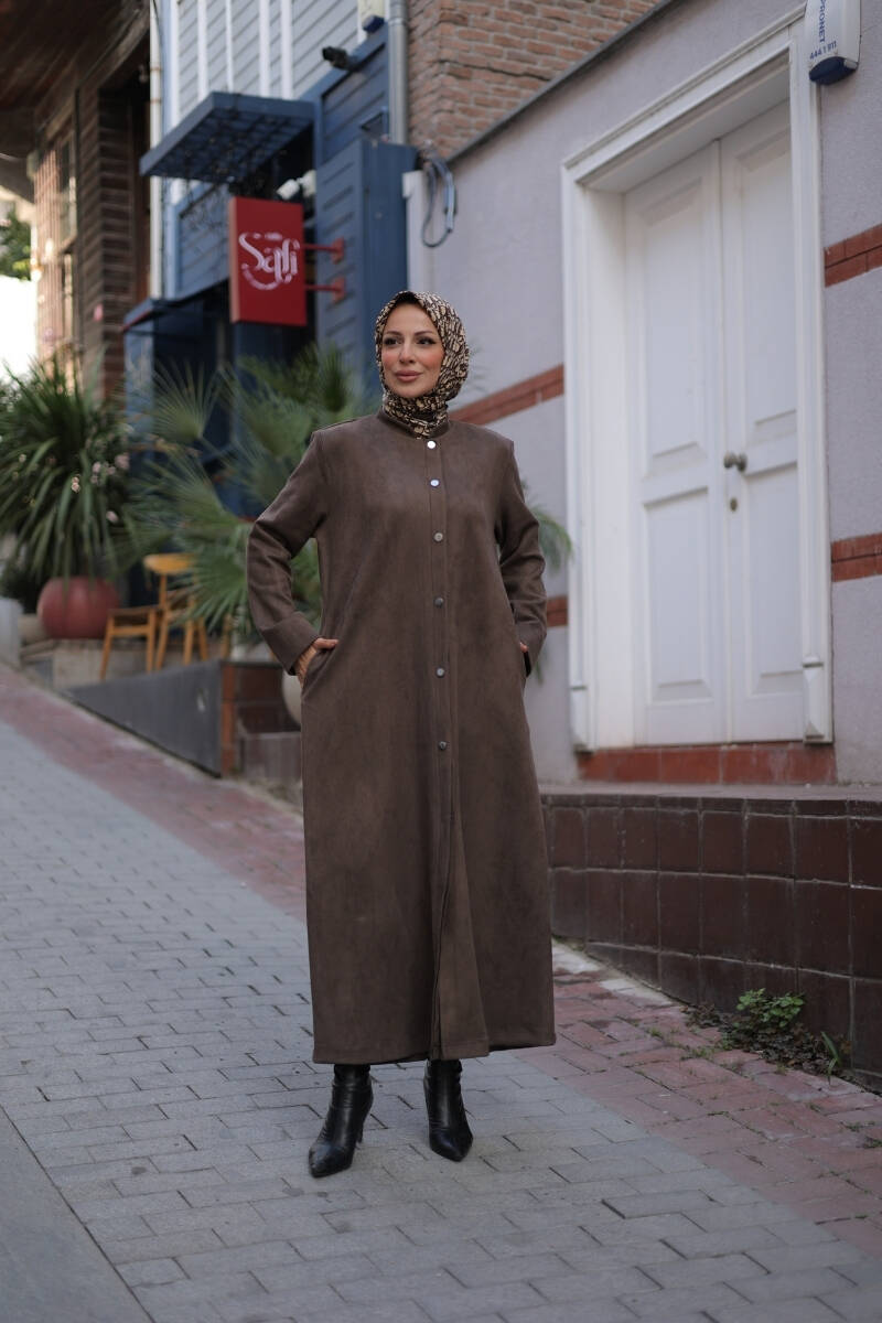 Elara Süet Kaban Haki Yeşil