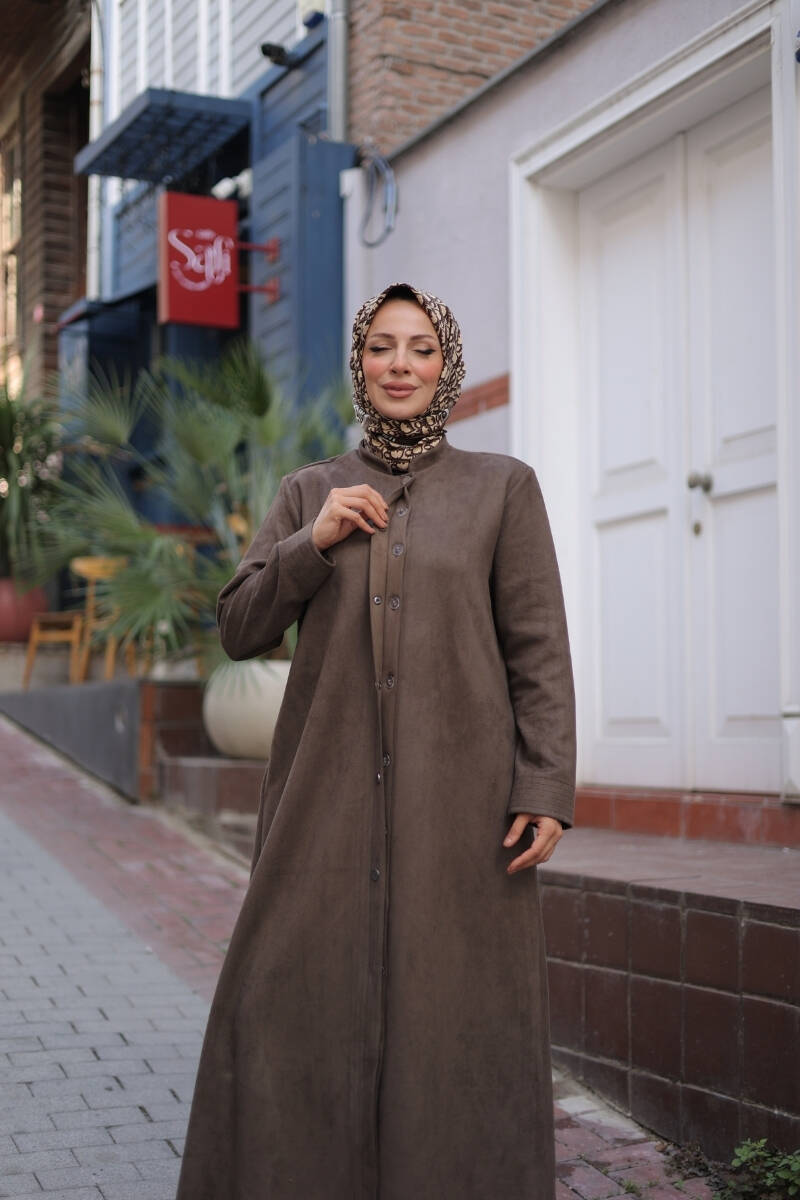 Elara Süet Kaban Haki Yeşil