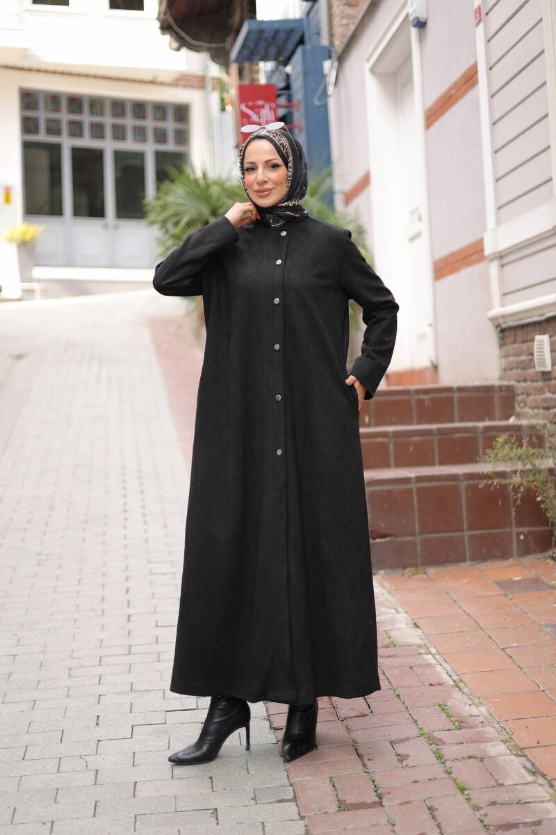 Elara Süet Kaban Siyah
