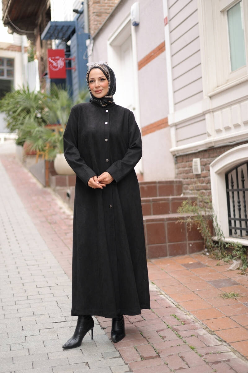 Elara Süet Kaban Siyah