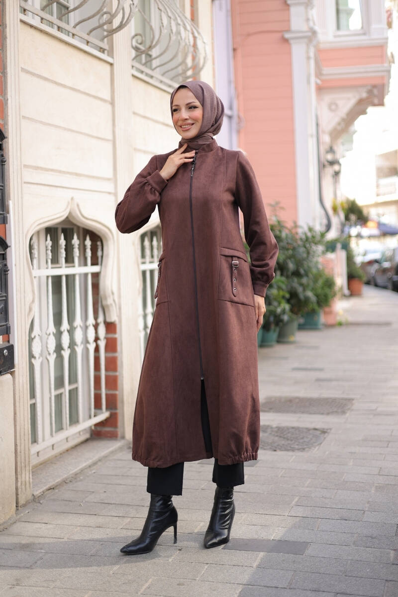 Rüya Süet Kaban Kahverengi
