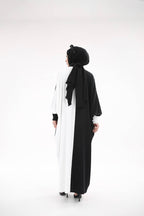 Yarasa Abaya Siyah Beyaz