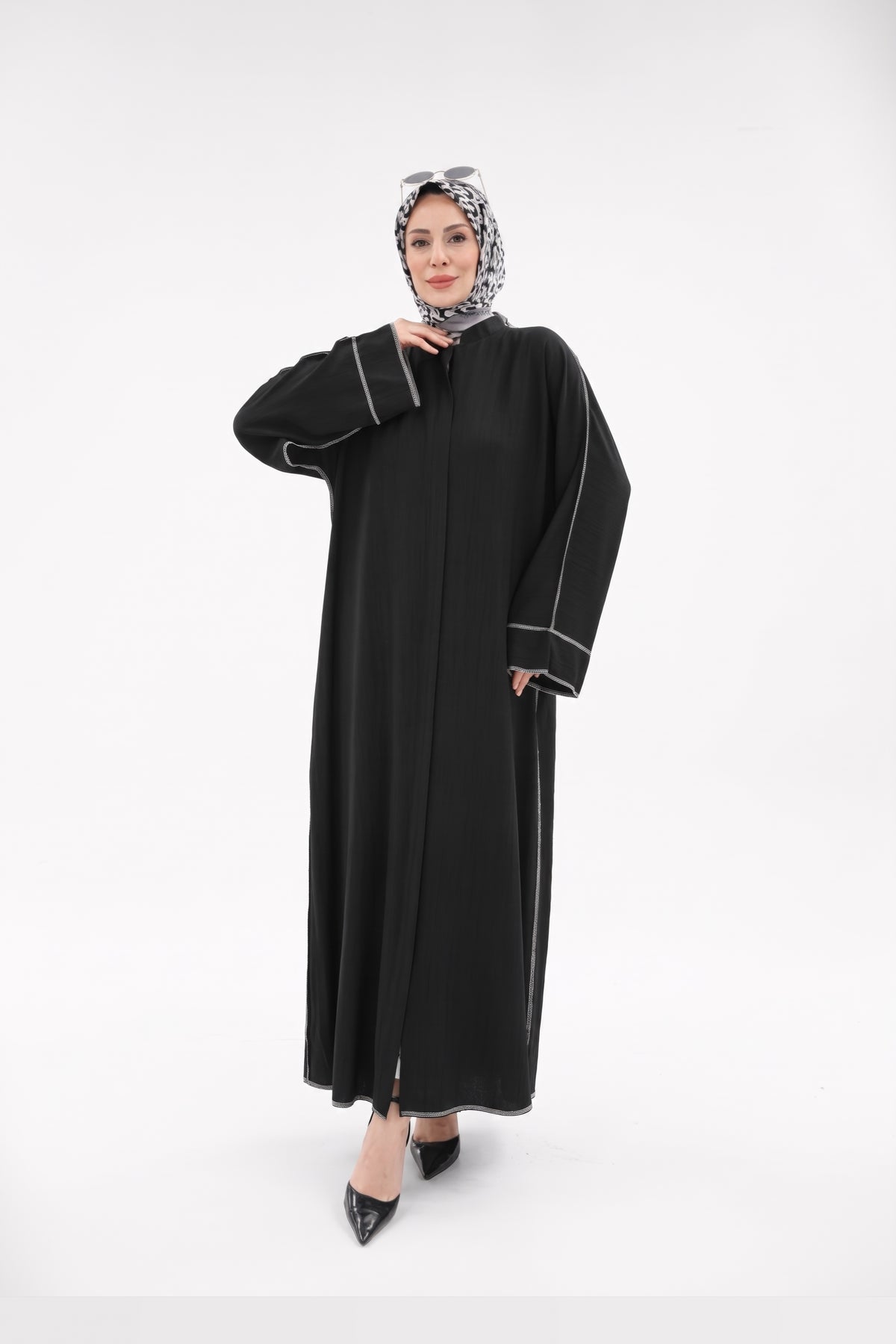 Elira Yıldız Kumaş Ferace - Siyah