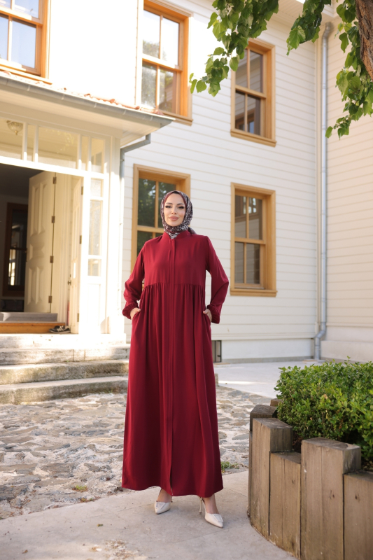 DERİN FERACE Bordo - 9039 - 1