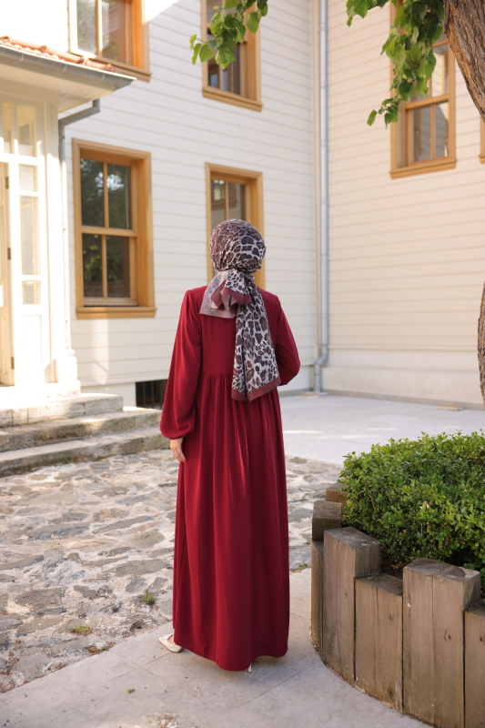 DERİN FERACE Bordo - 9039 - 3