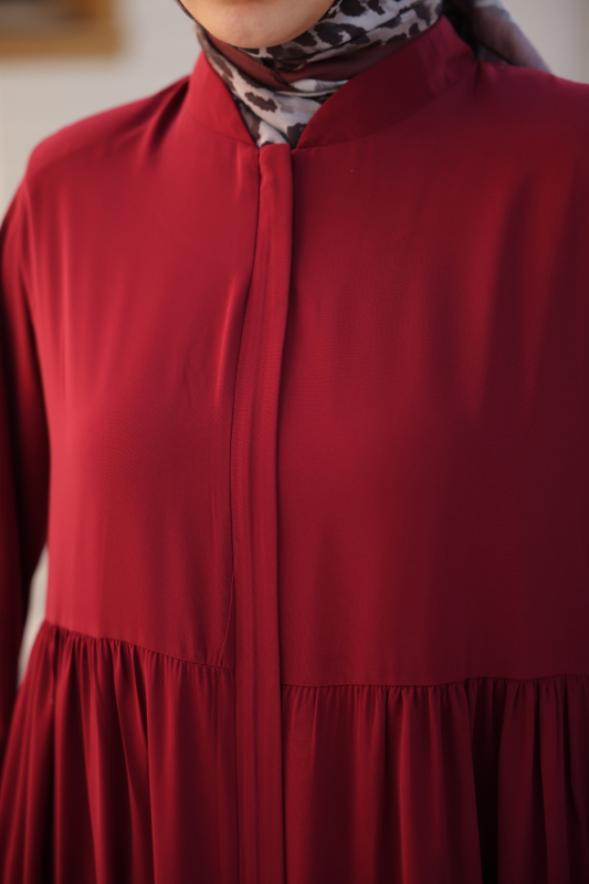 DERİN FERACE Bordo - 9039 - 4