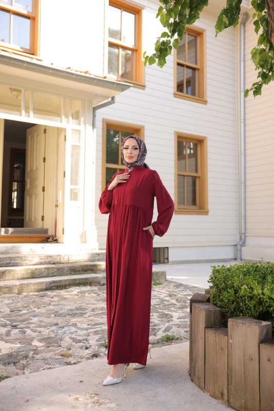 DERİN FERACE Bordo - 9039 - 6