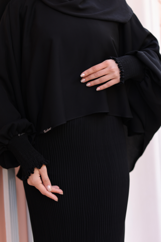 Elegant Dubai İpeği Pelerin Takım-8014 - 9