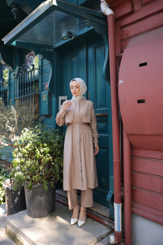 Esma İkili Takım Bej - 3013 - 1