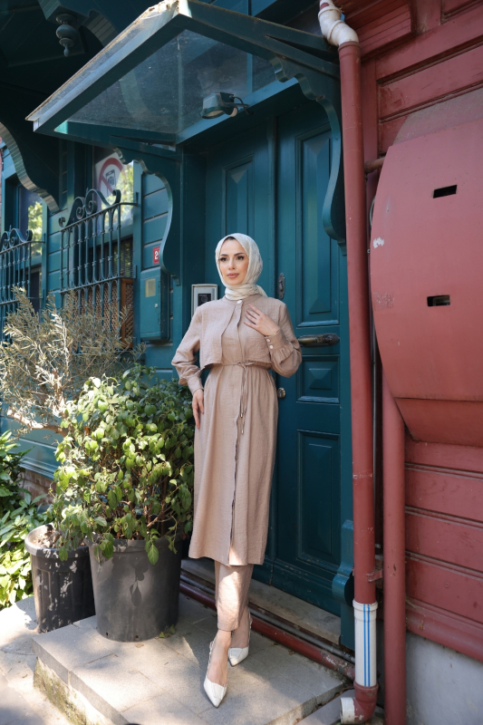 Esma İkili Takım Bej - 3013 - 7