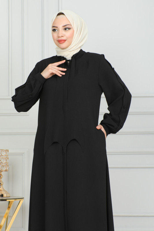 Felora Ferace Siyah - 9010 - 11