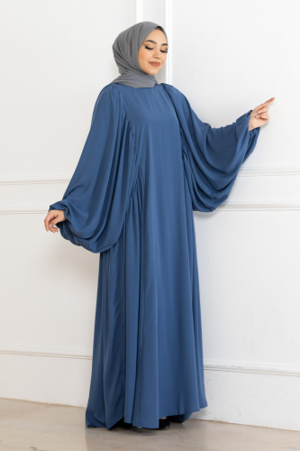 Firuze Elbise İndigo - 8008 
