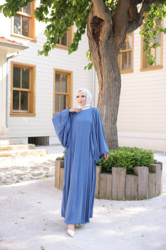 Firuze Elbise İndigo - 8008 - 1
