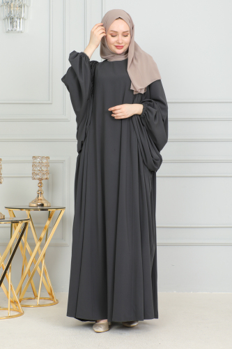 Firuze Elbise Füme - 8008 - 3