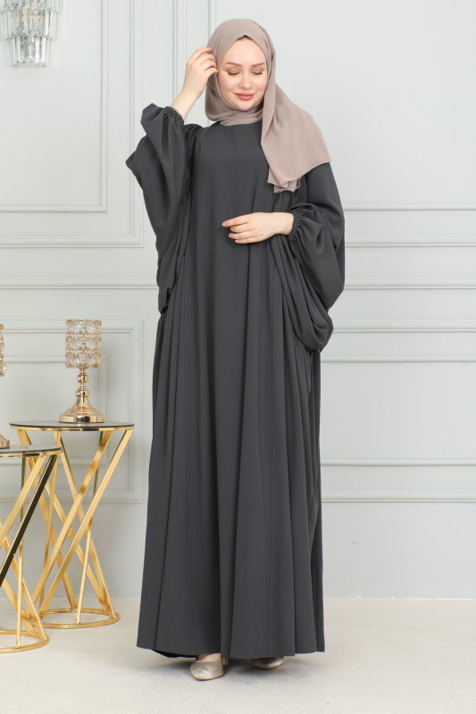 Firuze Elbise Füme - 8008 - 3