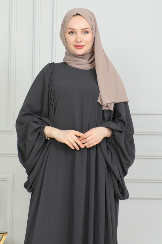 Firuze Elbise Füme - 8008 - 9