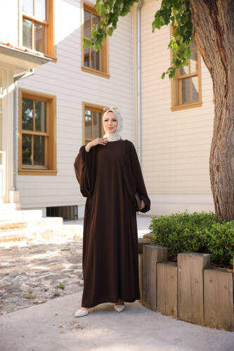 Firuze Elbise Kahverengi - 8008 