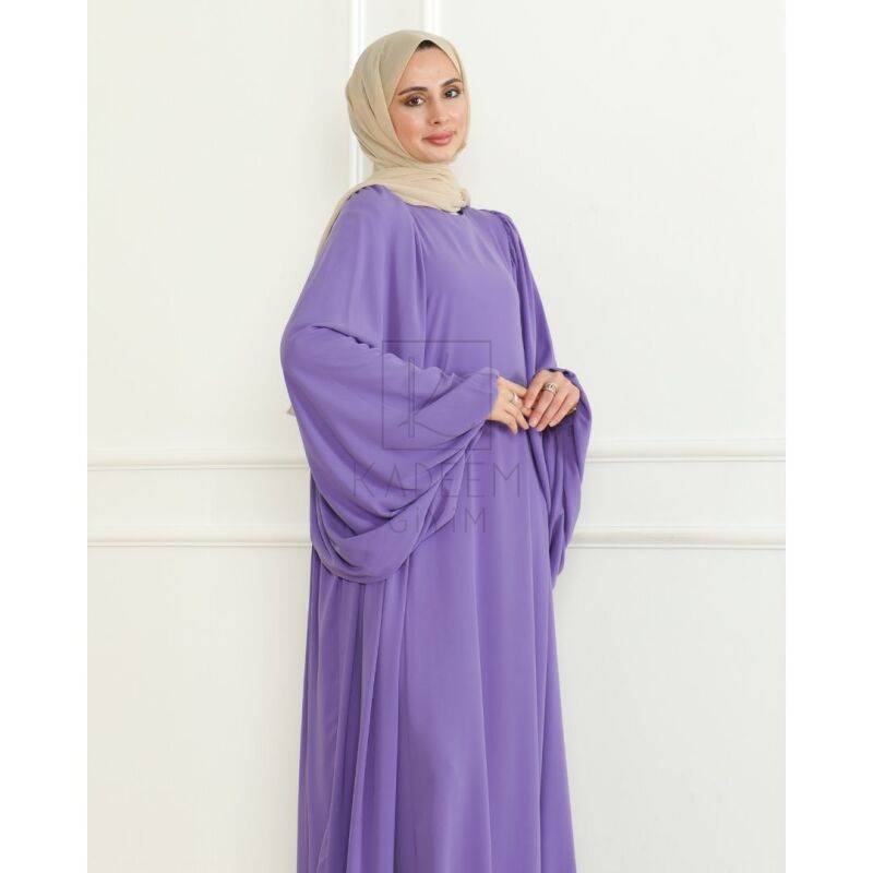 Firuze Elbise Lila - 8008 - 1