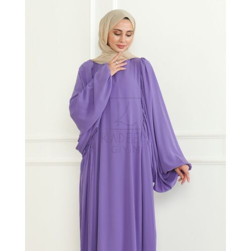 Firuze Elbise Lila - 8008 - 2