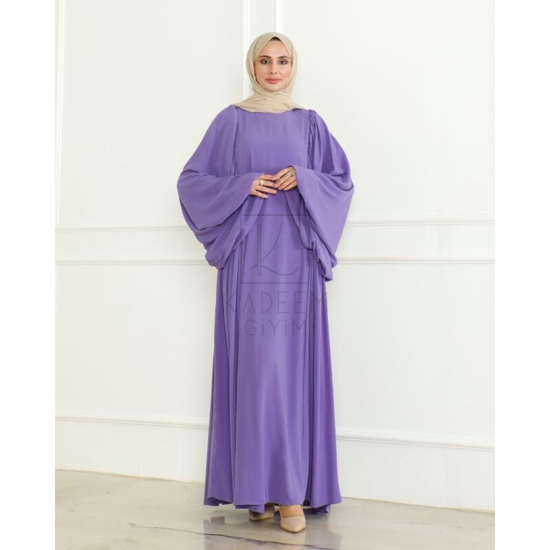 Firuze Elbise Lila - 8008 - 9