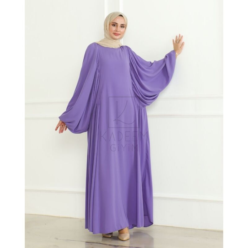 Firuze Elbise Lila - 8008 - 10