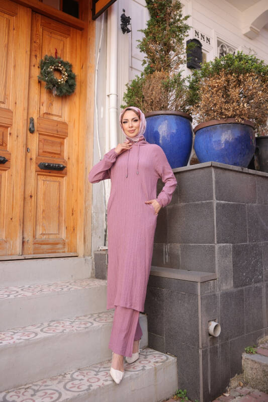 İKİLİ TAKIM (KAPİŞONLU ) & Pembe - 3001 - 8