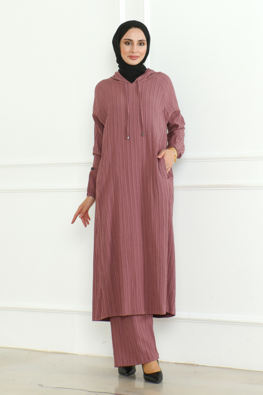 İKİLİ TAKIM (KAPİŞONLU ) & Pembe - 3001 - 1