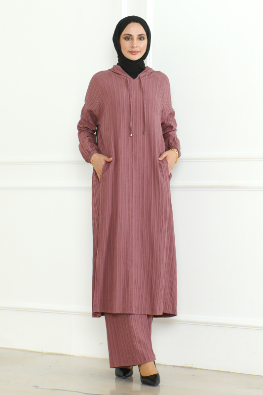 İKİLİ TAKIM (KAPİŞONLU ) & Pembe - 3001 - 2