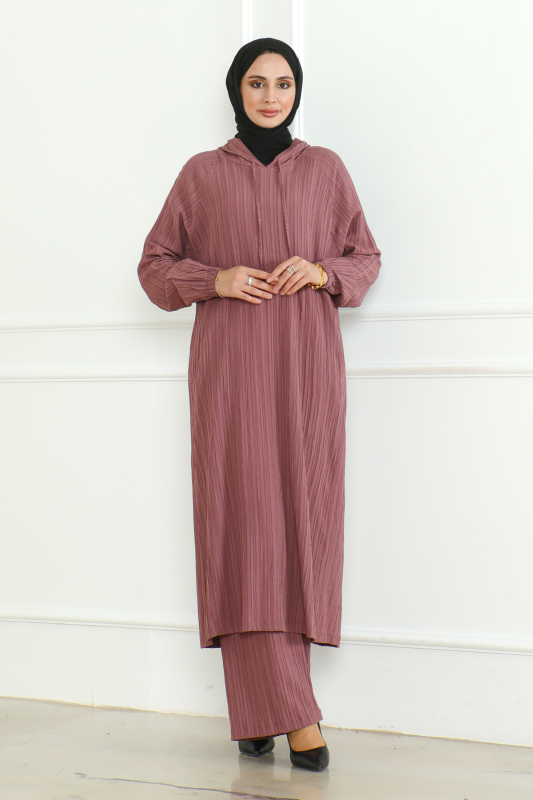 İKİLİ TAKIM (KAPİŞONLU ) & Pembe - 3001 - 9