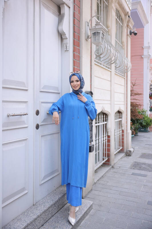 İkili Takım Kapüşonlu -indigo - 3001 - 4