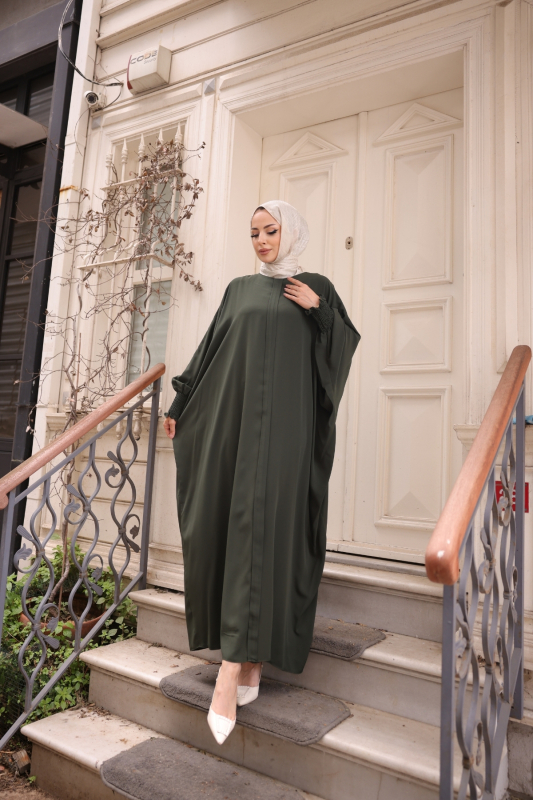 LİNAYA ELBİSE Haki -2245 - 8