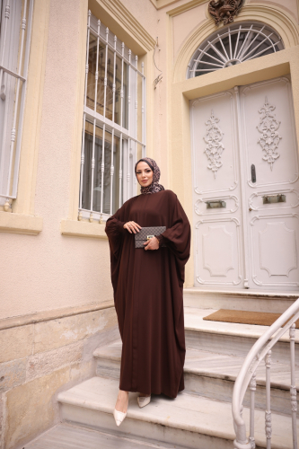 LİNAYA ELBİSE Kahverengi - 2245 - 2