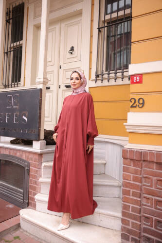 LİNAYA ELBİSE Kiremit - 2245 