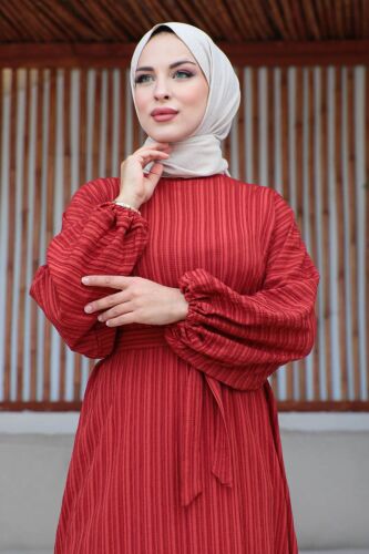 MAYRA ELBİSE Kiremit - 9022 - 1