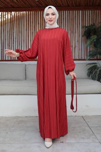MAYRA ELBİSE Kiremit - 9022 - 2