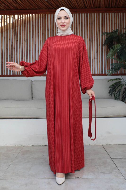 MAYRA ELBİSE Kiremit - 9022 - 2