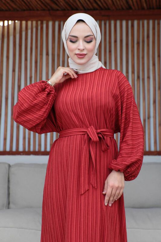 MAYRA ELBİSE Kiremit - 9022 - 5