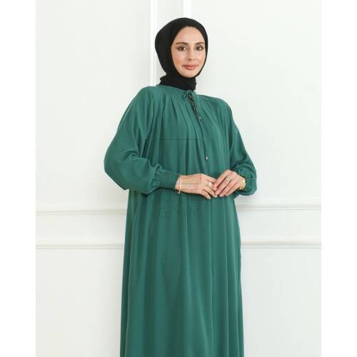 Nehir Ferace Medine ipeği Yeşil - 9029 - 7