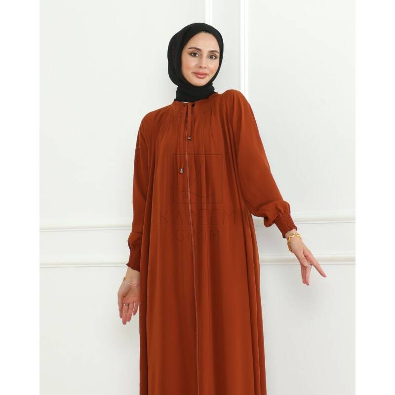 Nehir Ferace Medine ipeği Kiremit - 9029 - 7