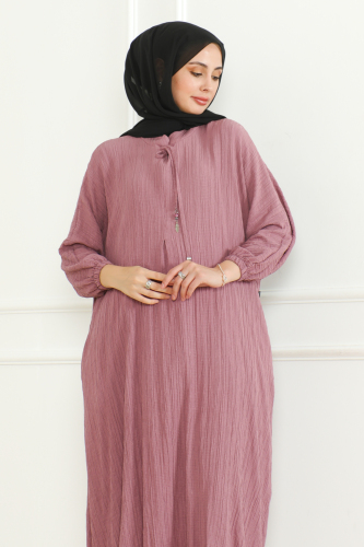 Oversize İkili Takım Lara kumaş Pembe - 3002 - 2