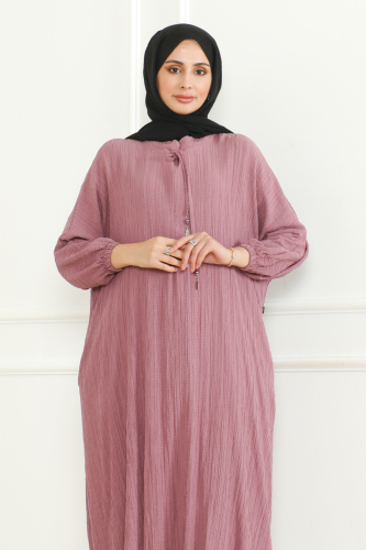 Oversize İkili Takım Lara kumaş Pembe - 3002 - 9