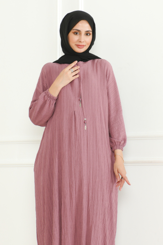 Oversize İkili Takım Lara kumaş Pembe - 3002 - 10
