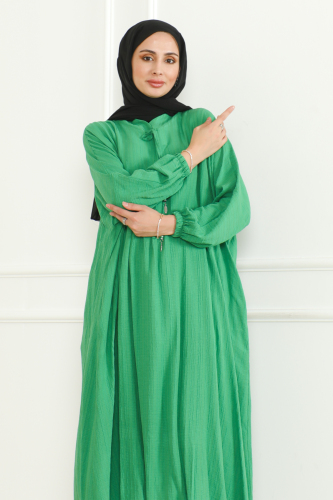 Oversize İkili Takım Lara kumaş Yeşil - 3002 - 2