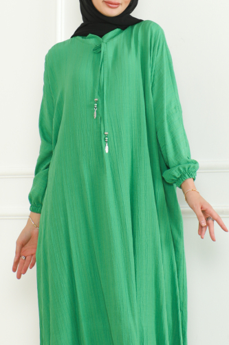 Oversize İkili Takım Lara kumaş Yeşil - 3002 - 5