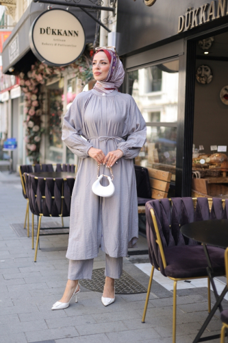 Öykü İkili Takım Gri - 3014 - 9