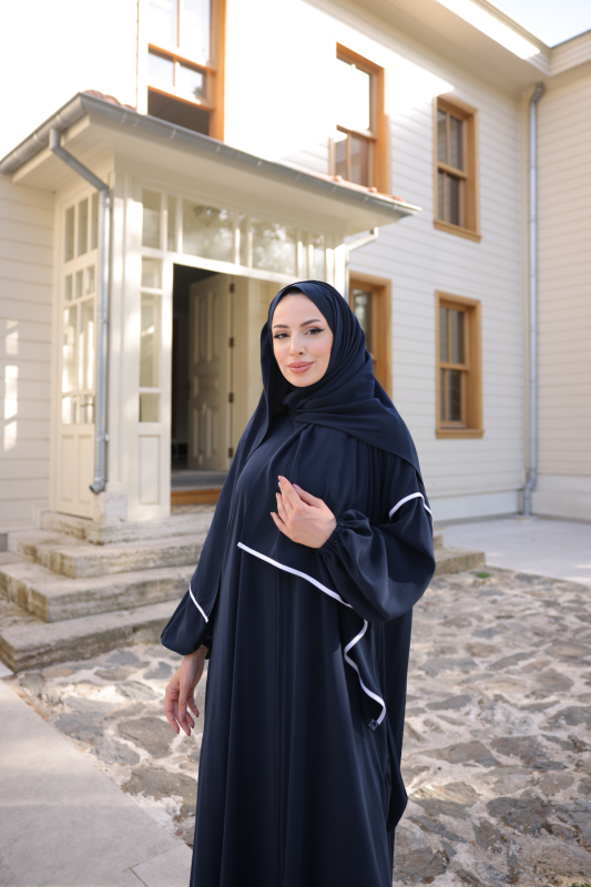 RANA ABAYA & Lacivert - 9015 - 3