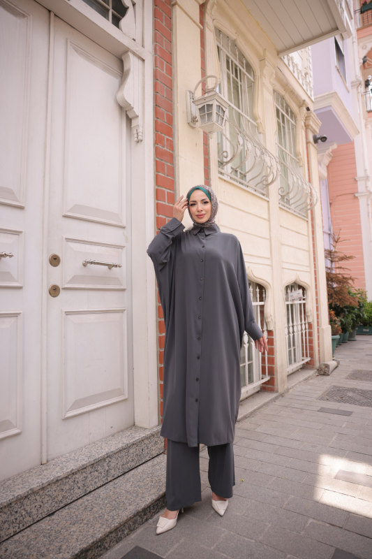 Sadezen İkili Takım  Füme - 3003 - 9