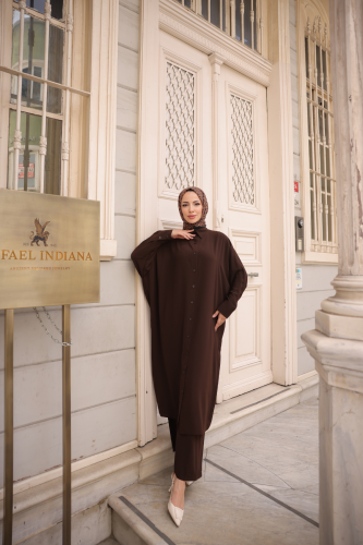 Sadezen İkili Takım Kahverengi - 3003 