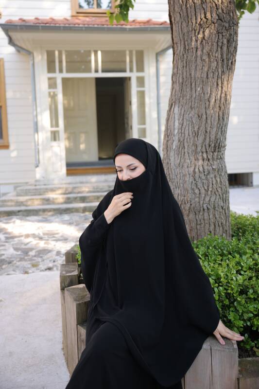 SULTAN BAŞ ÇARŞAF-I ŞERİF Siyah - 5008 - 4